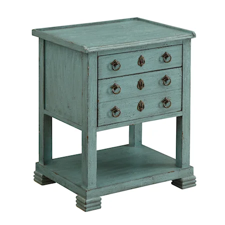 Two Drawer Chairside Table